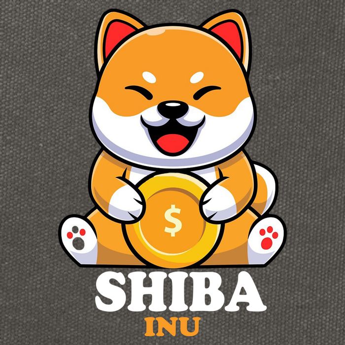 Shiba Inu Crypto Currency Cute Cotton Canvas Backpack