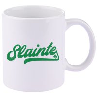Slainte Irish Cheers 11oz C Handle Ceramic Mug