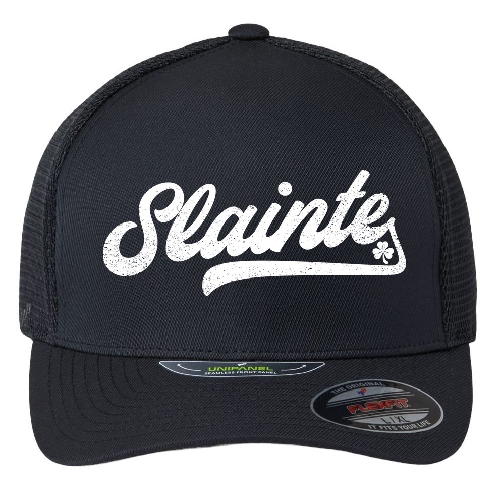 Slainte Irish Cheers Flexfit Unipanel Trucker Cap