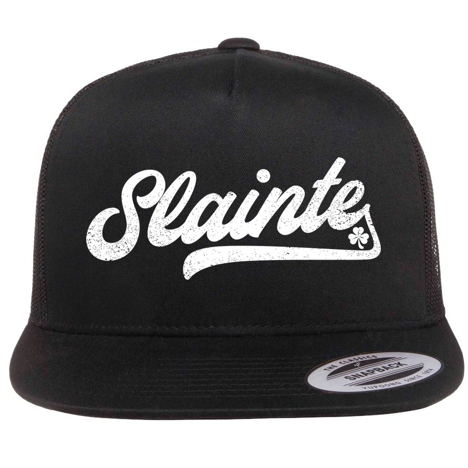 Slainte Irish Cheers Flat Bill Trucker Hat