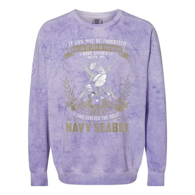 S.E.A.B.E.E It Can Not Be Inherited Or Purchase Colorblast Crewneck Sweatshirt