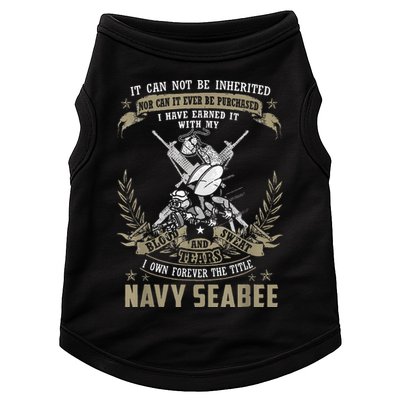 S.E.A.B.E.E It Can Not Be Inherited Or Purchase Doggie Tank