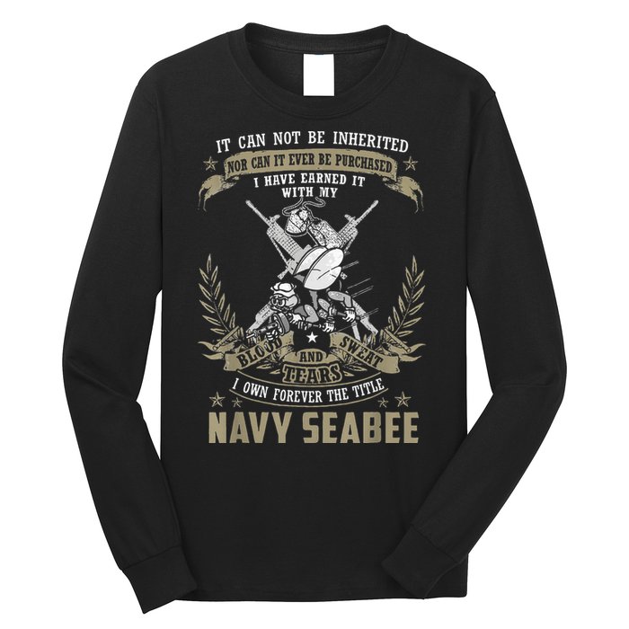 S.E.A.B.E.E It Can Not Be Inherited Or Purchase Long Sleeve Shirt