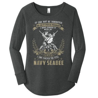 S.E.A.B.E.E It Can Not Be Inherited Or Purchase Women's Perfect Tri Tunic Long Sleeve Shirt