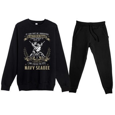 S.E.A.B.E.E It Can Not Be Inherited Or Purchase Premium Crewneck Sweatsuit Set