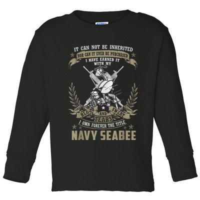 S.E.A.B.E.E It Can Not Be Inherited Or Purchase Toddler Long Sleeve Shirt