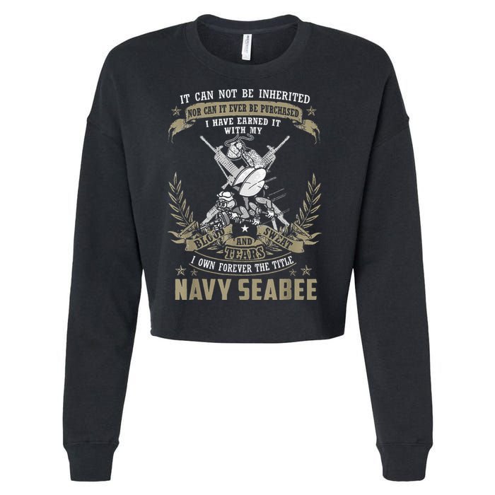 S.E.A.B.E.E It Can Not Be Inherited Or Purchase Cropped Pullover Crew