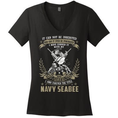 S.E.A.B.E.E It Can Not Be Inherited Or Purchase Women's V-Neck T-Shirt