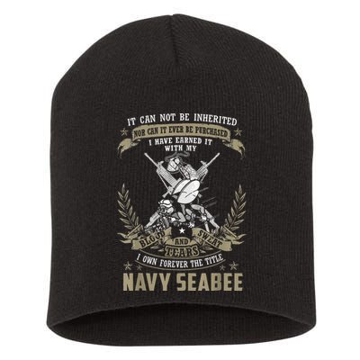 S.E.A.B.E.E It Can Not Be Inherited Or Purchase Short Acrylic Beanie