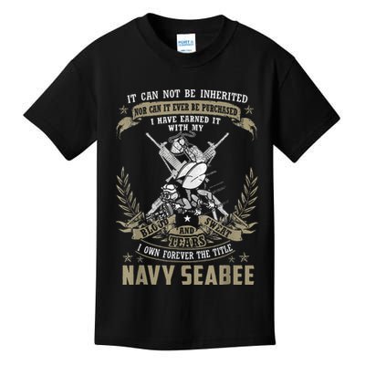 S.E.A.B.E.E It Can Not Be Inherited Or Purchase Kids T-Shirt