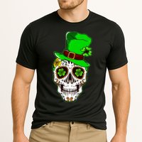 Sugar Irish Clover Skull St Patricks Day Performance Shirt
