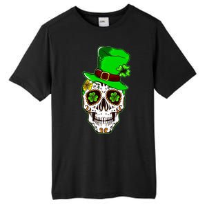 Sugar Irish Clover Skull St Patricks Day Tall Fusion ChromaSoft Performance T-Shirt