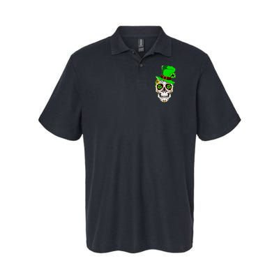 Sugar Irish Clover Skull St Patricks Day Polo