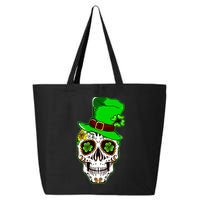 Sugar Irish Clover Skull St Patricks Day 25L Jumbo Tote