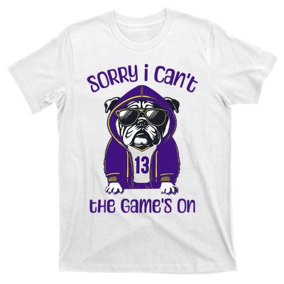 Sorry I CanT The GameS On Cute Bulldog T-Shirt