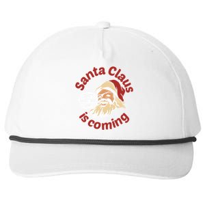 Santa Is Coming Thats What She Said Snapback Five-Panel Rope Hat