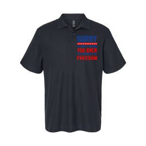 Sorry I Cant Hear You Over The Sound Of My Freedom Softstyle Adult Sport Polo