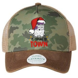 Sani-Cloth Is Coming To Town Funny Christmas Nurse Nursing Legacy Tie Dye Trucker Hat