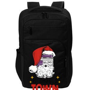 Sani-Cloth Is Coming To Town Funny Christmas Nurse Nursing Impact Tech Backpack