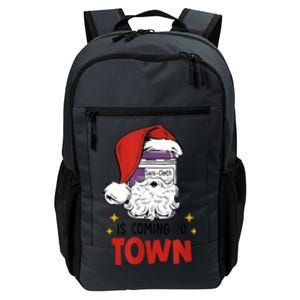 Sani-Cloth Is Coming To Town Funny Christmas Nurse Nursing Daily Commute Backpack