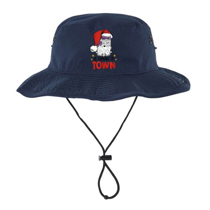 Sani-Cloth Is Coming To Town Funny Christmas Nurse Nursing Legacy Cool Fit Booney Bucket Hat