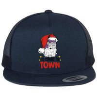 Sani-Cloth Is Coming To Town Funny Christmas Nurse Nursing Flat Bill Trucker Hat