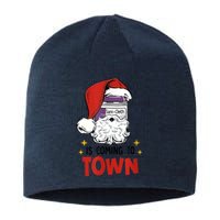 Sani-Cloth Is Coming To Town Funny Christmas Nurse Nursing Sustainable Beanie