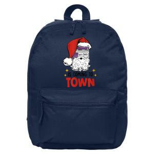 Sani-Cloth Is Coming To Town Funny Christmas Nurse Nursing 16 in Basic Backpack