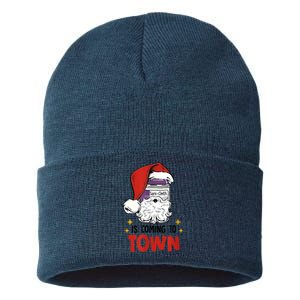 Sani-Cloth Is Coming To Town Funny Christmas Nurse Nursing Sustainable Knit Beanie