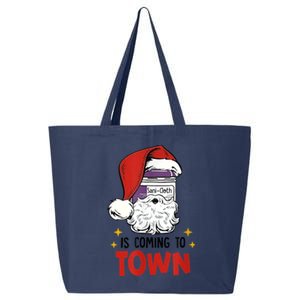 Sani-Cloth Is Coming To Town Funny Christmas Nurse Nursing 25L Jumbo Tote