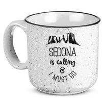 Sedona Is Calling And I Must Go Arizona Vacation 15oz Campfire Ceramic Mug