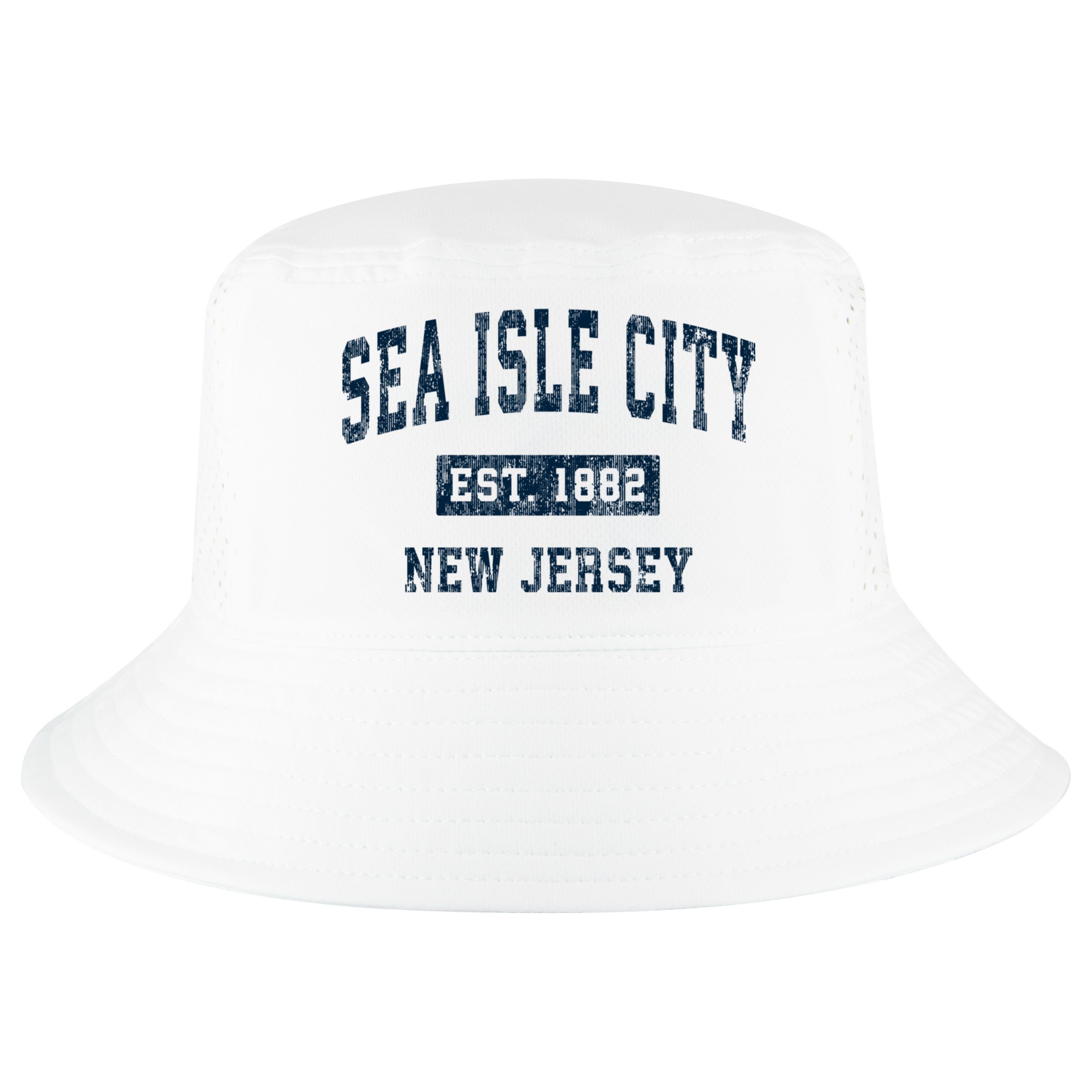 Sea Isle City New Jersey Nj Vintage Sports Cool Comfort Performance Bucket Hat