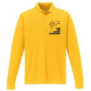 Secret Ingredient Cooking Cook Chef Performance Long Sleeve Polo