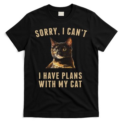 Sorry, I Cant I Have Plans With My Cat Tortoiseshell T-Shirt