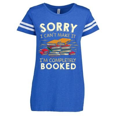 Sorry I Can't Make It I'm Completely Booked Reading Enza Ladies Jersey Football T-Shirt