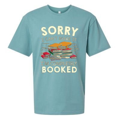 Sorry I Can't Make It I'm Completely Booked Reading Sueded Cloud Jersey T-Shirt