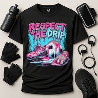 Soccer Ice Cream Sprinkles Theme Respect The Drip Cooling Performance Crew T-Shirt