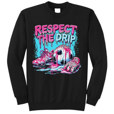 Soccer Ice Cream Sprinkles Theme Respect The Drip Sweatshirt