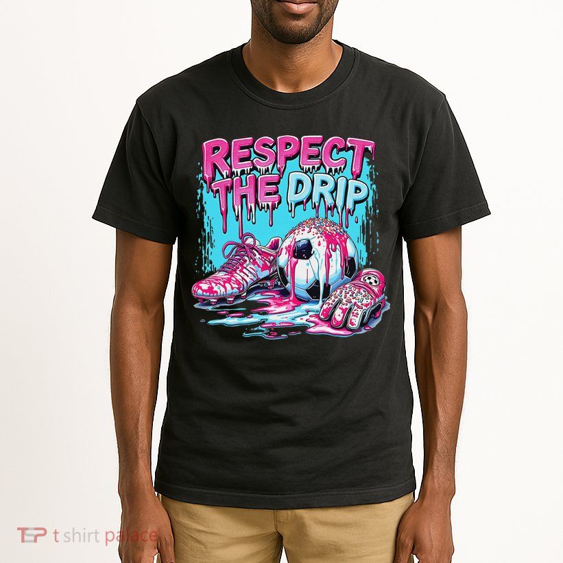 Soccer Ice Cream Sprinkles Theme Respect The Drip Tall T-Shirt