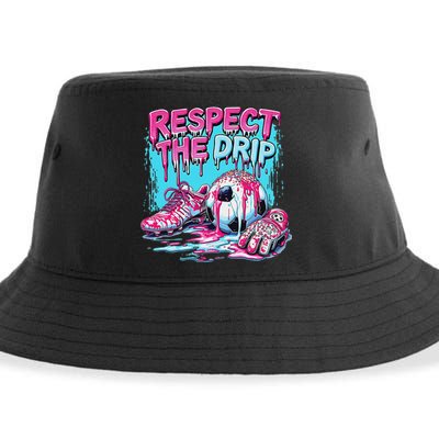 Soccer Ice Cream Sprinkles Theme Respect The Drip Sustainable Bucket Hat