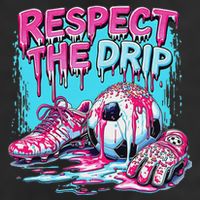 Soccer Ice Cream Sprinkles Theme Respect The Drip Adult Drive Performance Visor