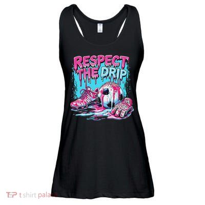 Soccer Ice Cream Sprinkles Theme Respect The Drip Ladies Essential Flowy Tank