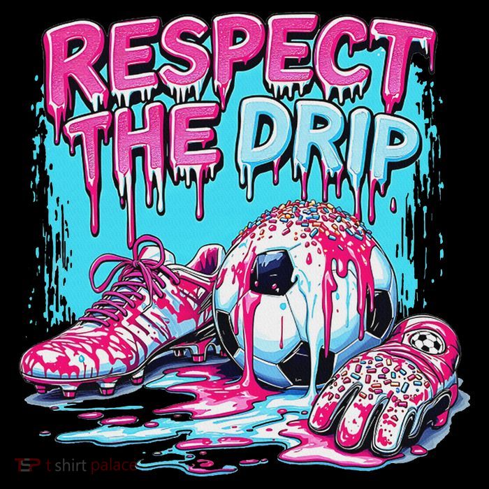 Soccer Ice Cream Sprinkles Theme Respect The Drip Flatbill Hat