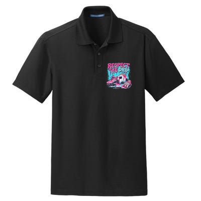 Soccer Ice Cream Sprinkles Theme Respect The Drip Dry Zone Grid Polo