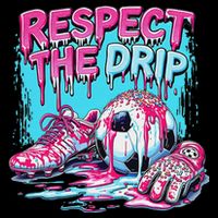 Soccer Ice Cream Sprinkles Theme Respect The Drip 16 in Basic Backpack
