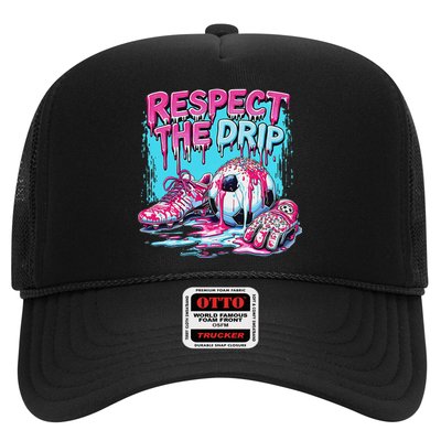 Soccer Ice Cream Sprinkles Theme Respect The Drip Trucker Hat