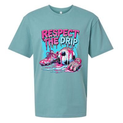 Soccer Ice Cream Sprinkles Theme Respect The Drip Sueded Cloud Jersey T-Shirt