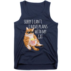 Sorry I Cant I Have Plans With My Cat Funny Cat Lover Gift Tank Top