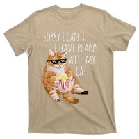 Sorry I Cant I Have Plans With My Cat Funny Cat Lover Gift T-Shirt