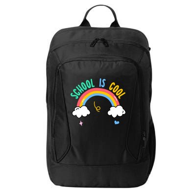 School Is Cool Rainbow Fun Retro City Backpack